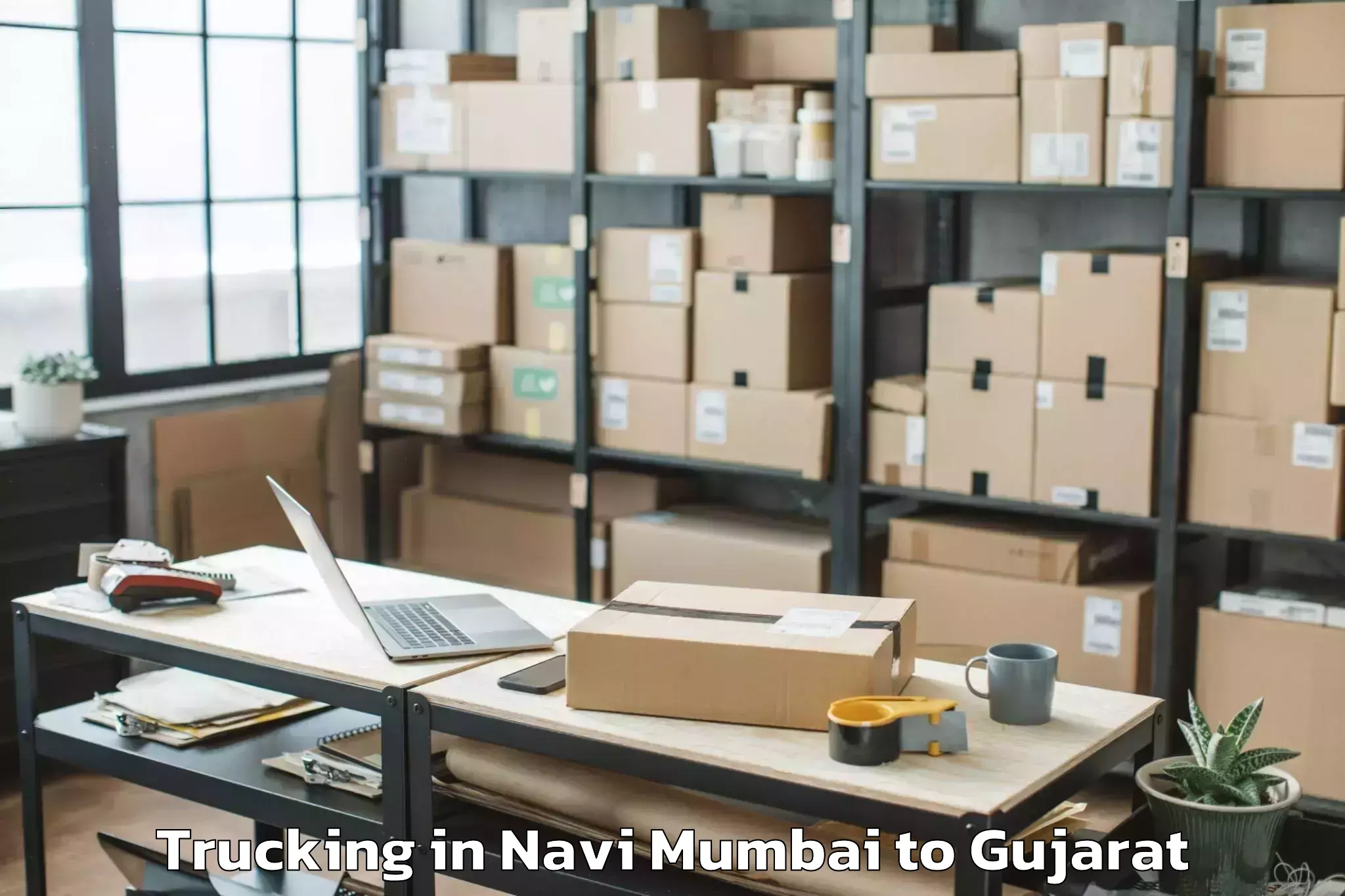 Navi Mumbai to Sanand Trucking Booking